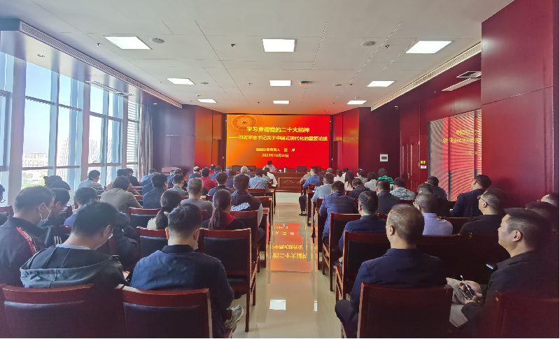 紧跟核心强忠诚 在深学细悟中坚定信仰信念 ——华体会网页版-华体会(中国)
负责人汪洋同志为全体党员讲授主题教育专题党课